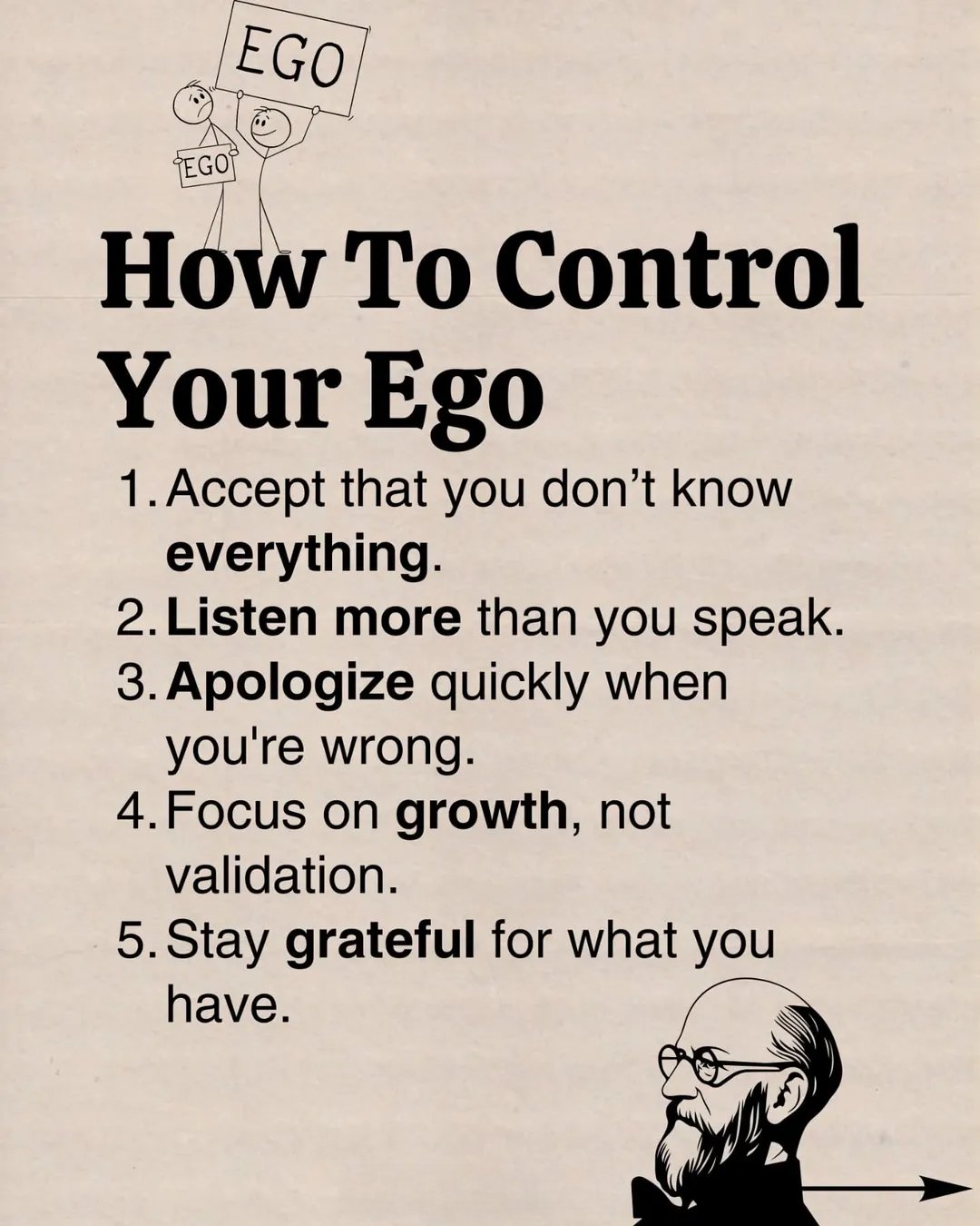control your ego