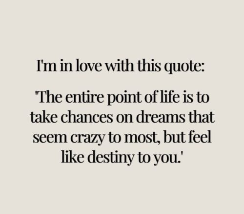 Embracing Your Destiny