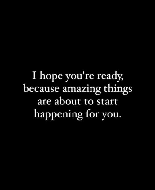 I Hope You're Ready