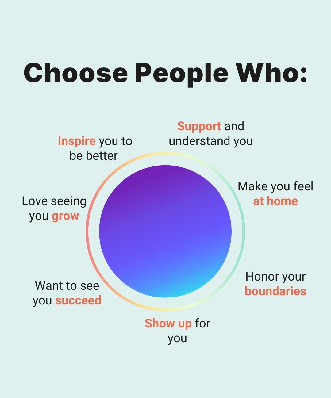 Choose these people