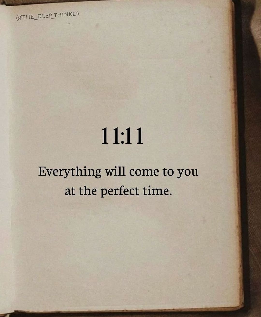 11:11 The Perfect Time