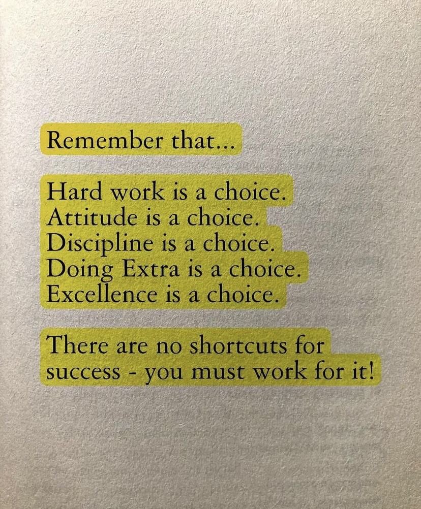 There are no shortcuts