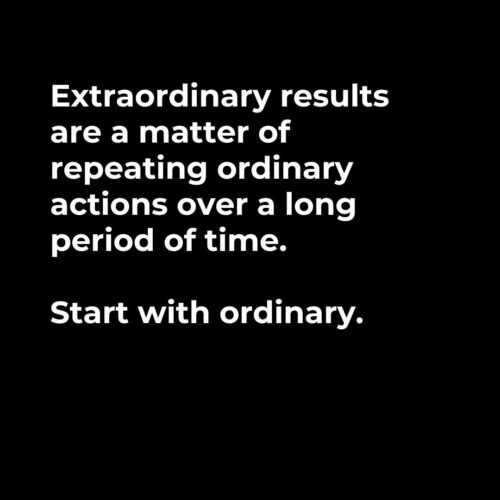 The Power of Ordinary Actions