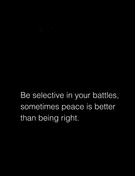 Choosing Peace Over Conflict