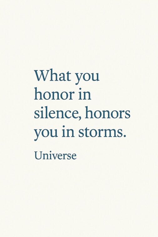 Finding Inner Strength in Silence