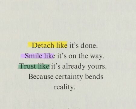 The Power of Detachment, Smiles, and Trust