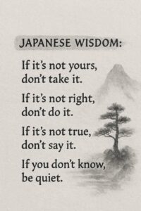 Japanese Wisdom