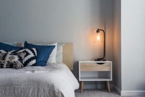 Cozy bedroom with soft pillows for an evening wind-down routine